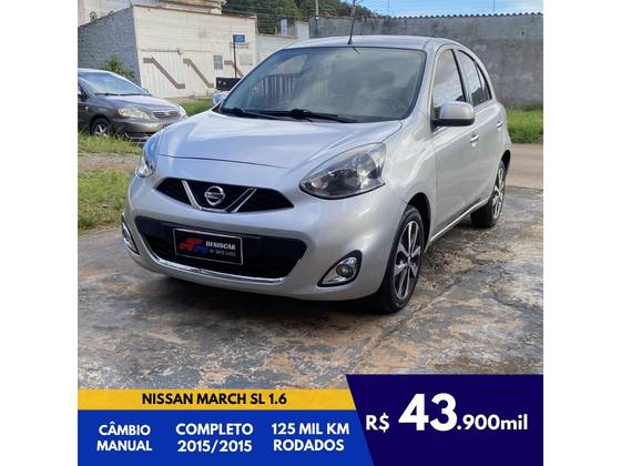 NISSAN MARCH 1.6 SL 16V FLEX 4P MANUAL NISSAN MARCH 1.6 SL 16V FLEX 4P MANUAL